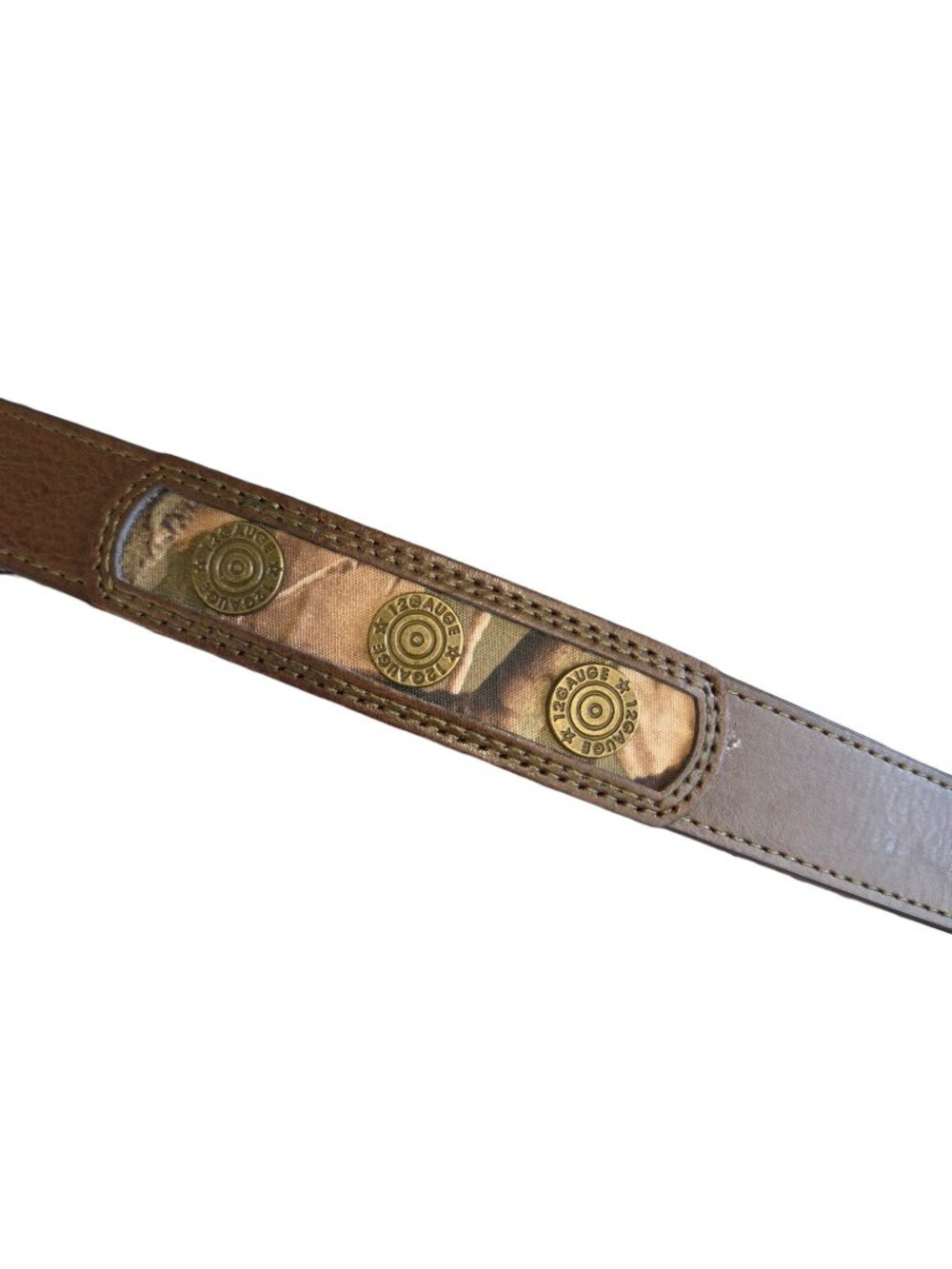 Genuine Leather Shot Gun Shell Kids Belt 22 Camo Bullet Belt 22" to 23" waist S